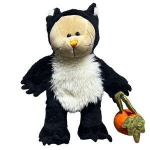 Starbucks 2005 Bearista Stuffed Animal Halloween Cat Plush Vintage
